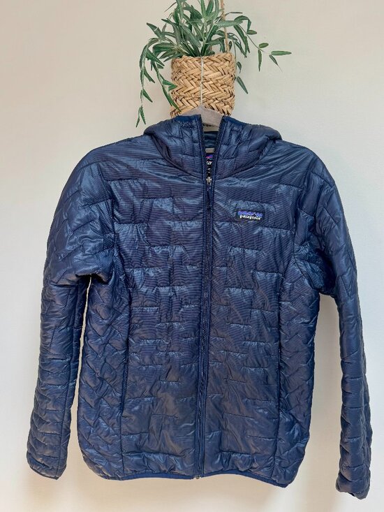 Patagonia Jackets & Blazers - Patagonia Nano Puff Hoody, Navy, Sz Sm